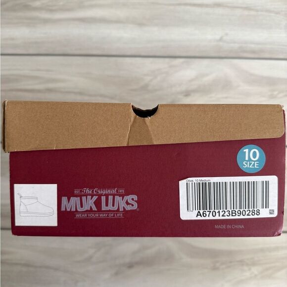Muk Luks Side Zip Booties - Lydia  Olive 10 NWT - Picture 9 of 9